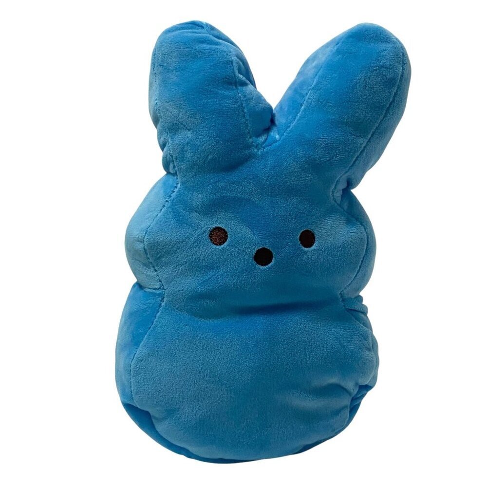 Reversible PEEPS Bunny BLUE Tie Dye Solid BLUE 12" Plush Stuffed Animal Easter